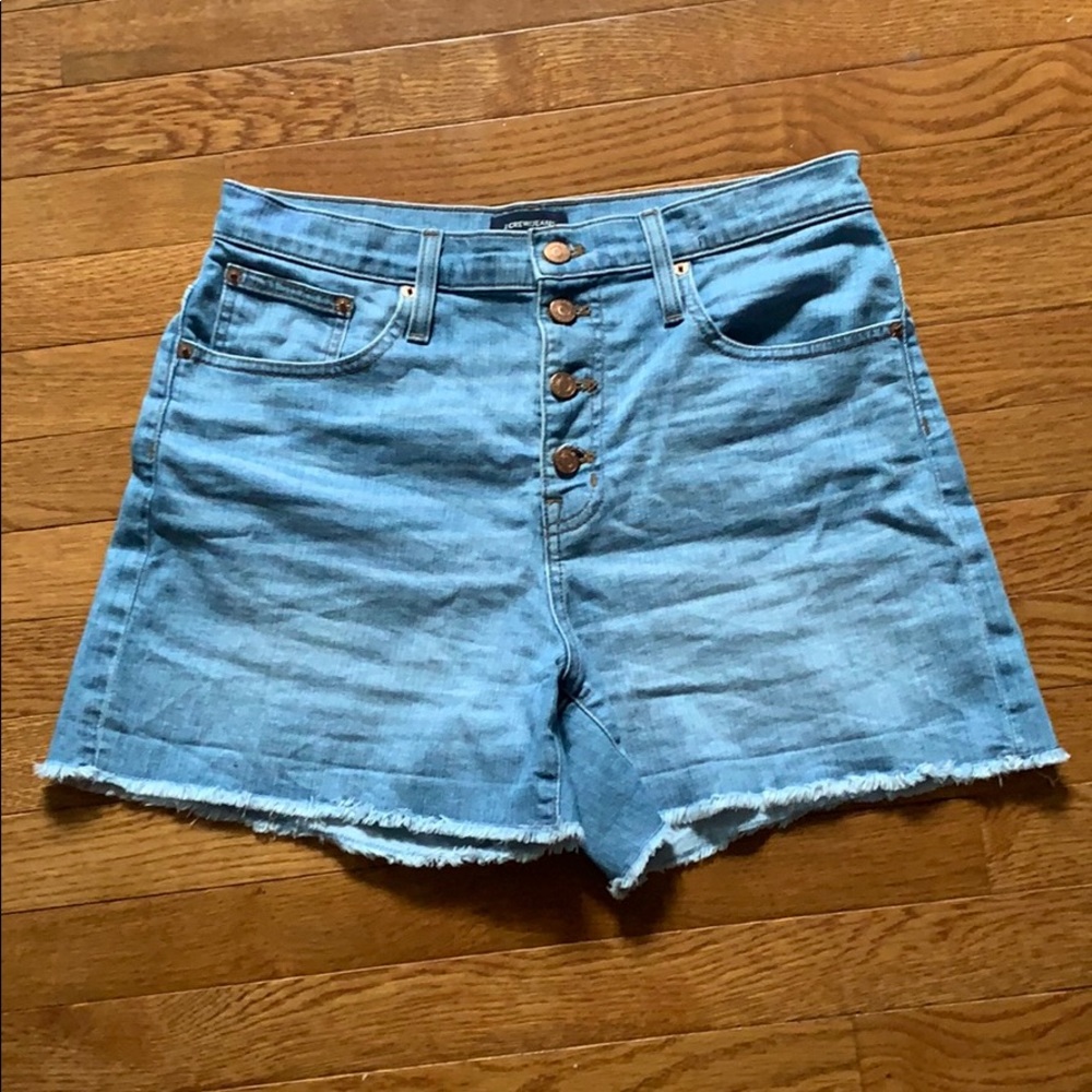 J. Crew Button Up High Waisted Shorts